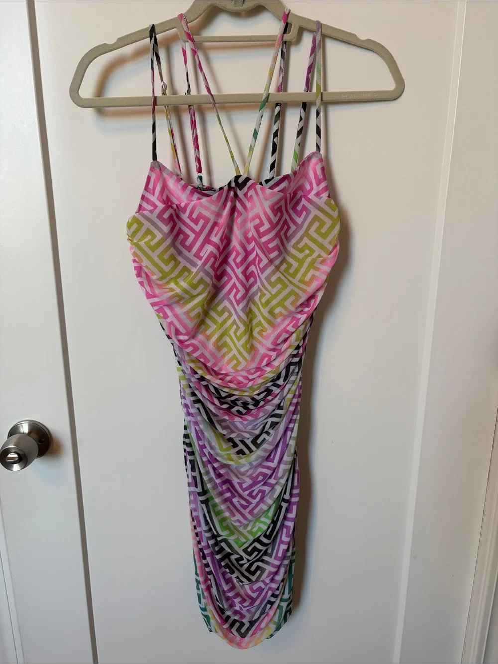AFRM x REVOLVE Cannes Dress in Multi Geo - Picture 2 of 6